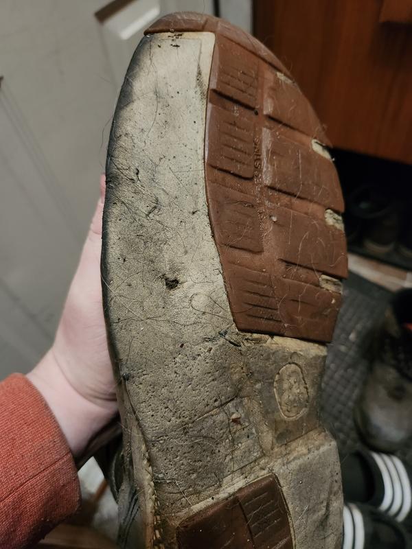 Worn sole