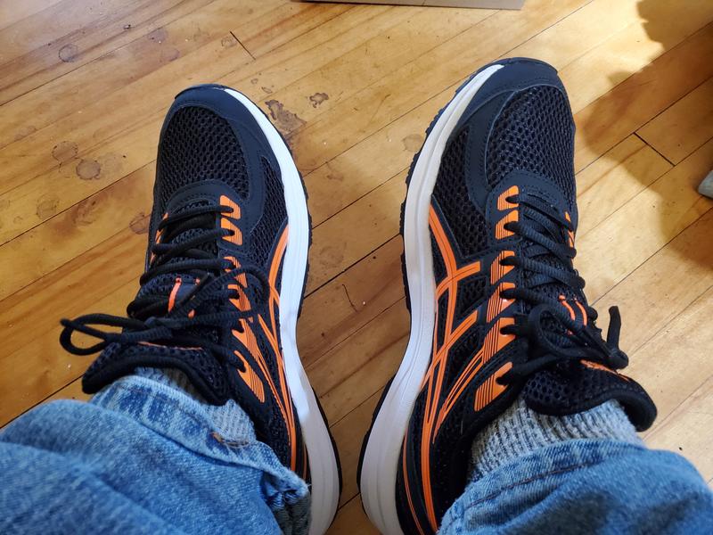 ASICS Men's Gel-Braid Running Shoes - Black/Orange | Mark's