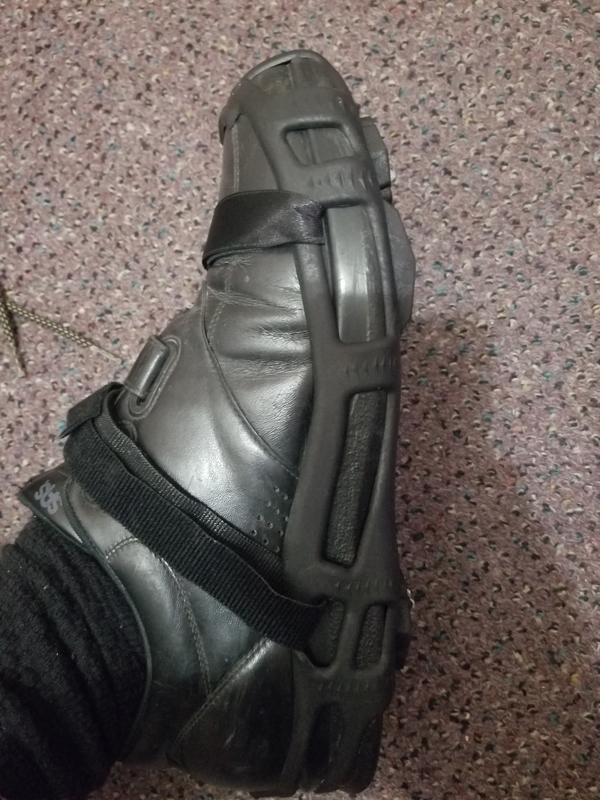 Side view of both straps