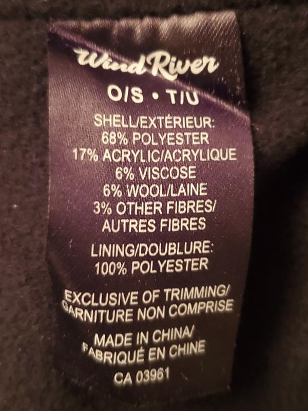 Wool content is only 6% - not 50%