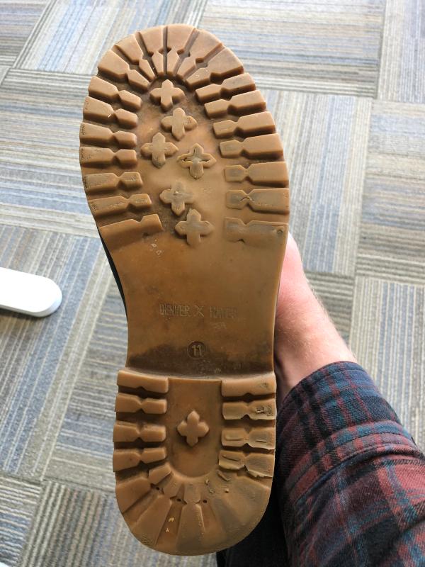 Worn soles