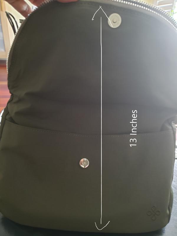 Height with bag fully open