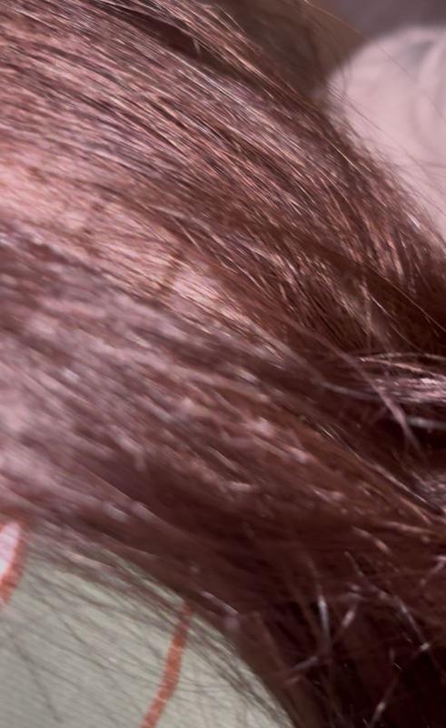 Customer photo for "don’t use on dark hair"