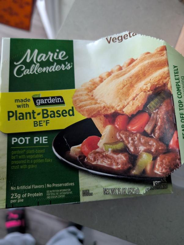 Vegetarian Beef Pot Pie with Gardein | Marie Callender's