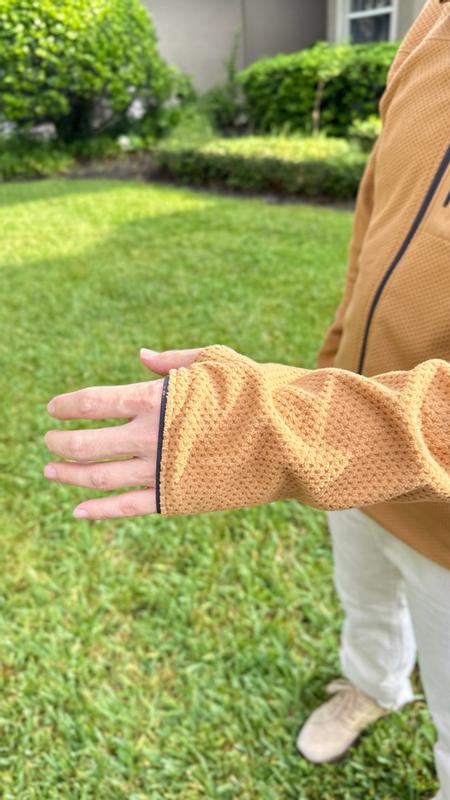 Customer photo for "Lightweight, warm, and breathable! Comfortable fit, roomy pockets and a beautiful versatile color. Great for cool-weather walks and hiking."