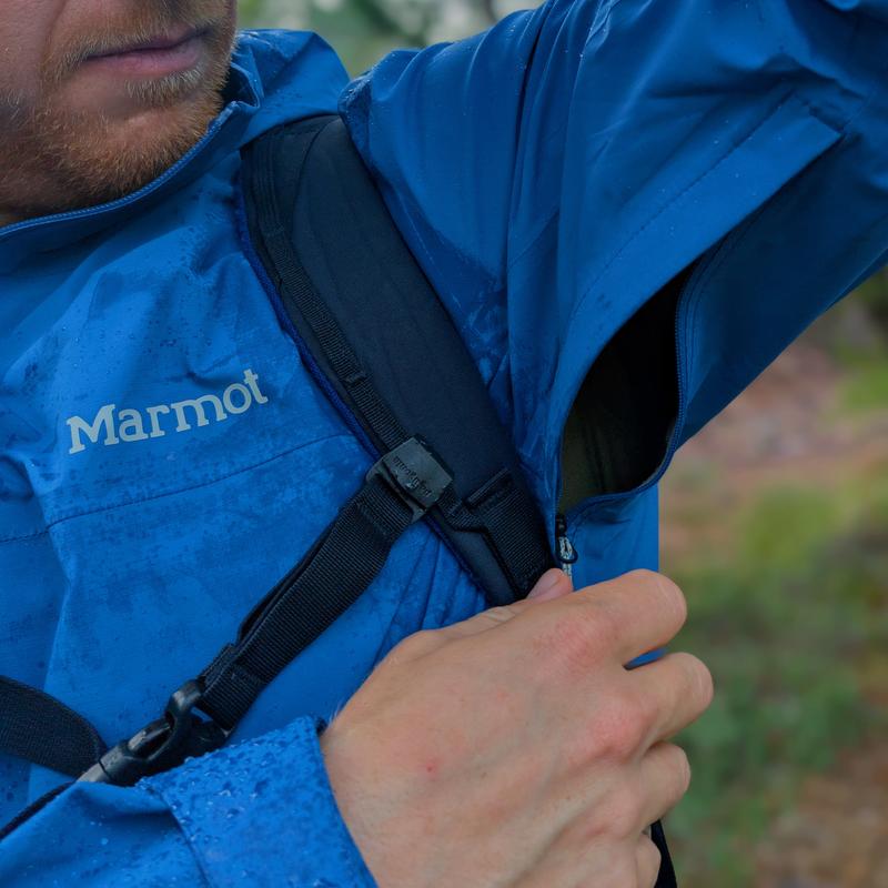 Customer photo for "Resolves my two main qualms with rain jackets"