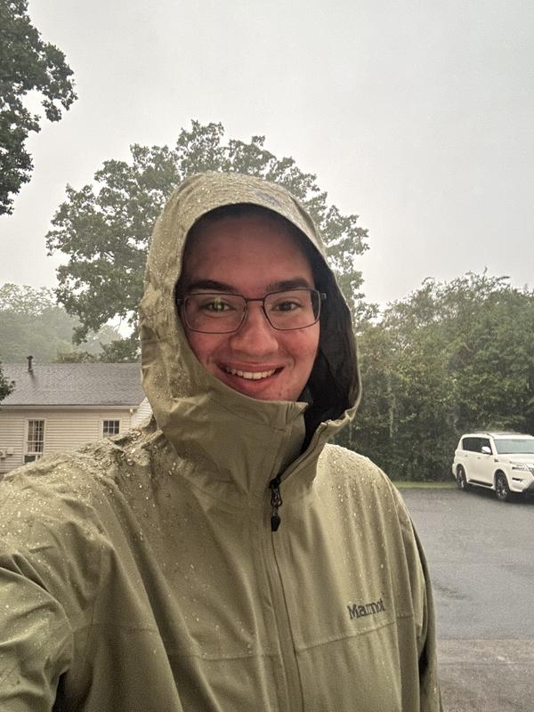 Customer photo for "Great rain jacket for getting out there!"