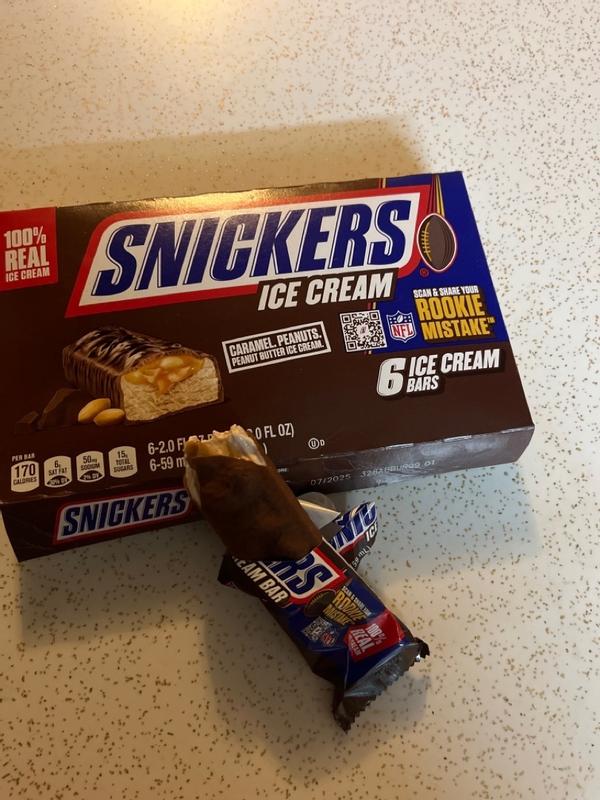 Snickers Ice Cream Bars, 6 ct
