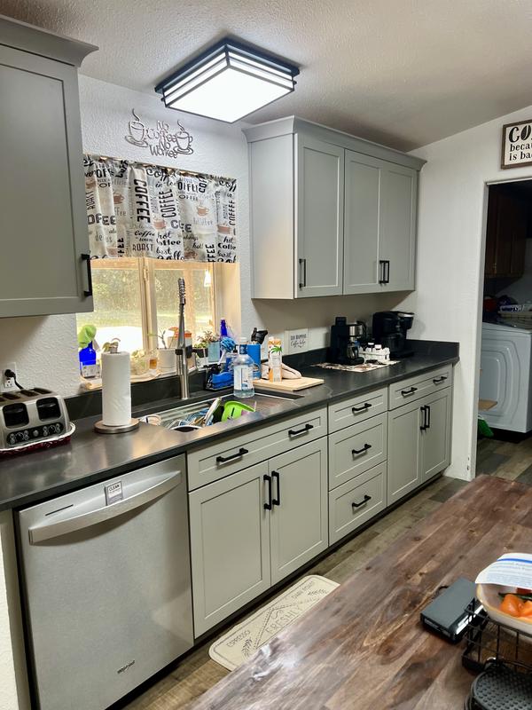 タカショー　キューブボッドカント　ムーングレー Diamond Jamestown 14.5-in W x 14.5-in H Agreeable Gray Painted