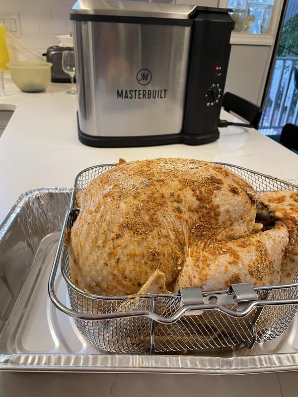 Masterbuilt Countertop 8L Electric Turkey Deep Fryer in Silver