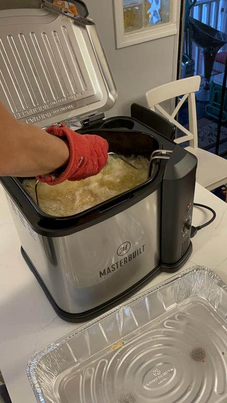 Masterbuilt 10 Liter XL Electric Fryer, Boiler, Steamer in Silver