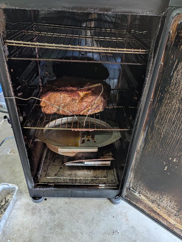 Pork butt on the smoker