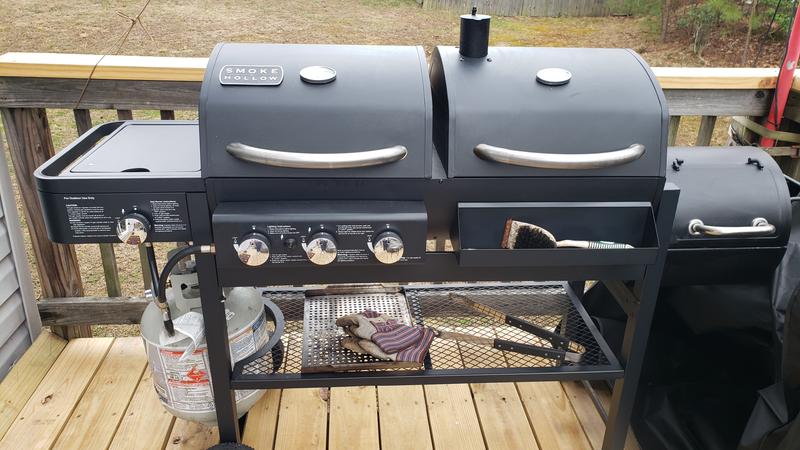 Smoke Hallow 38-Inch Outdoor Vertical Propane Gas BBQ Meat Smoker