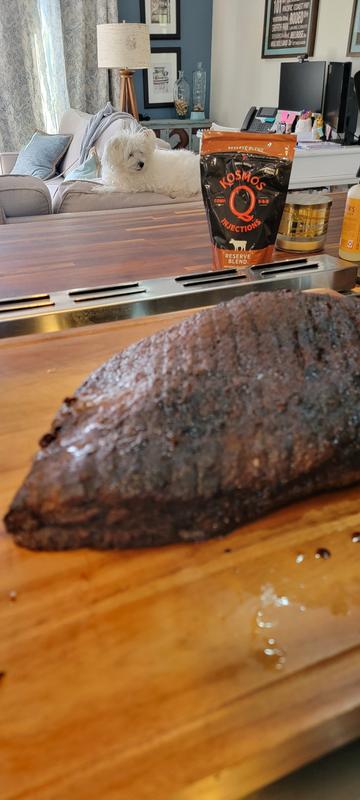 The puppy wants brisket