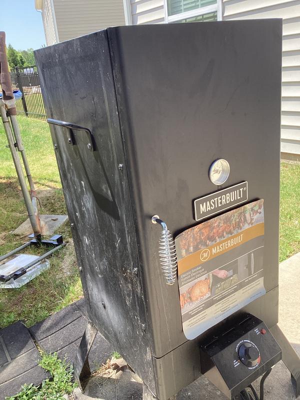 30 in. Analog Electric Smoker in Black with 3 Racks