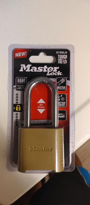 Master Lock Outdoor Combination Lock, 2 in. Shackle, Resettable 875DLHHC -  The Home Depot