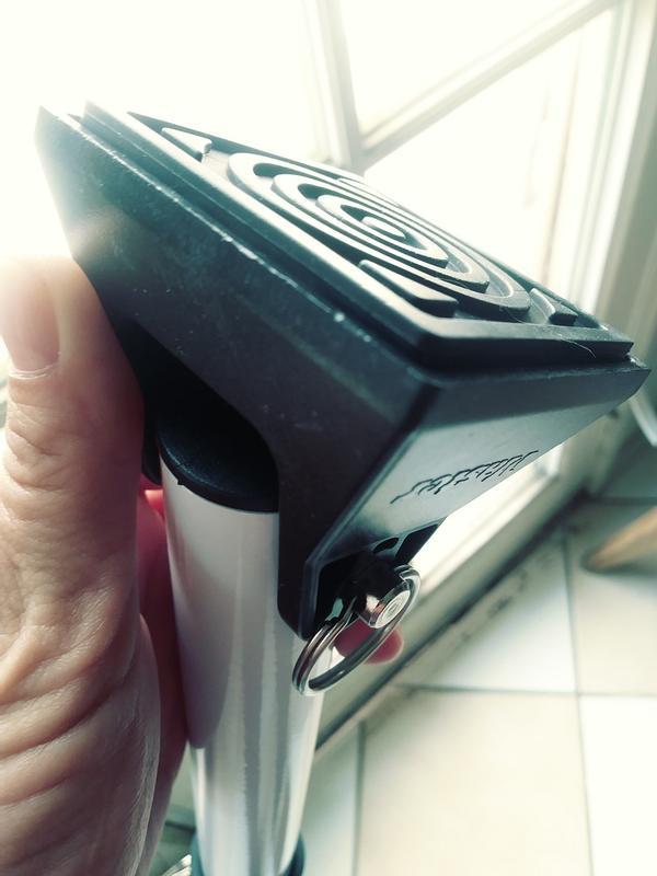 This flat side is perfect for holding against any surface!