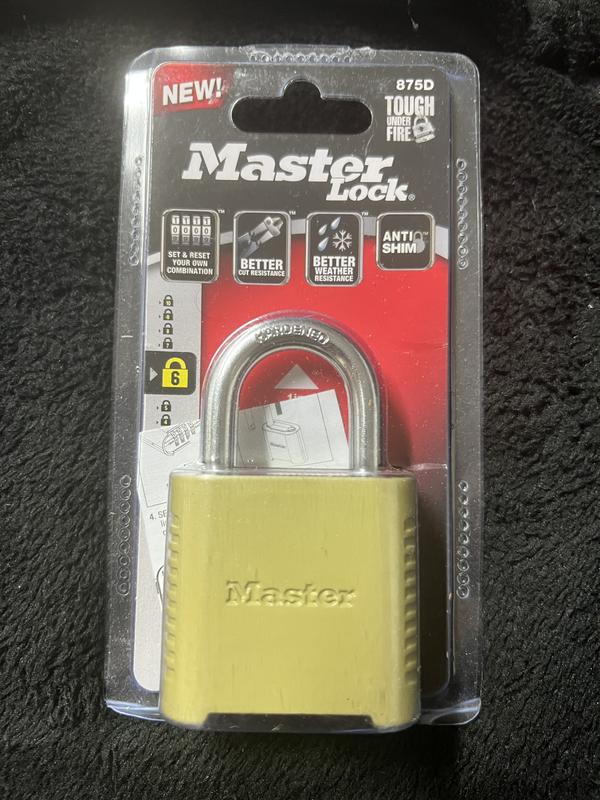 Master Lock Heavy Duty Outdoor Combination Lock, 1-1/2 in. Shackle