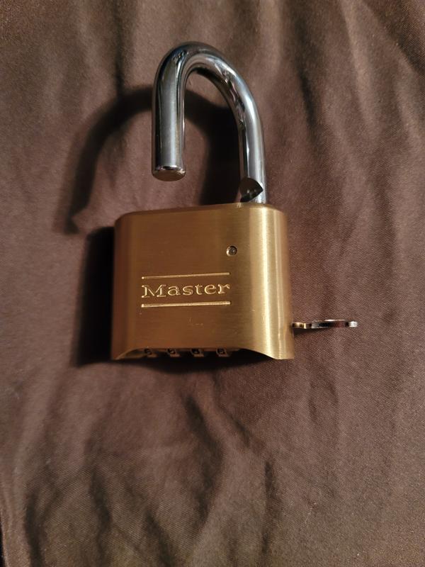 Master Lock 175 2&Quot; Wide Resettable Combination Brass Padlock