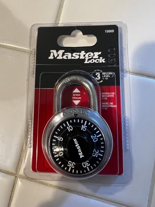 Master Lock® No. 1502 Combination Padlock 3/4 Shackle - Pkg Qty 5