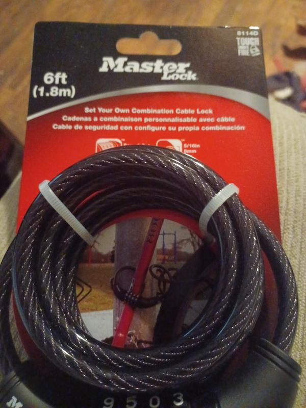 Master Lock No. 8114D Combination Cable Lock