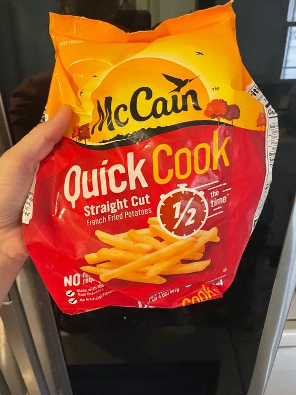 McCain Quick Cook Straight Cut French Fries, made with real potatoes,  frozen potatoes, 20 oz bag