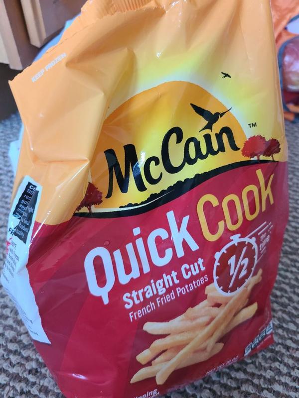 McCain Quick Cook Straight Cut French Fries, made with real potatoes,  frozen potatoes, 20 oz bag