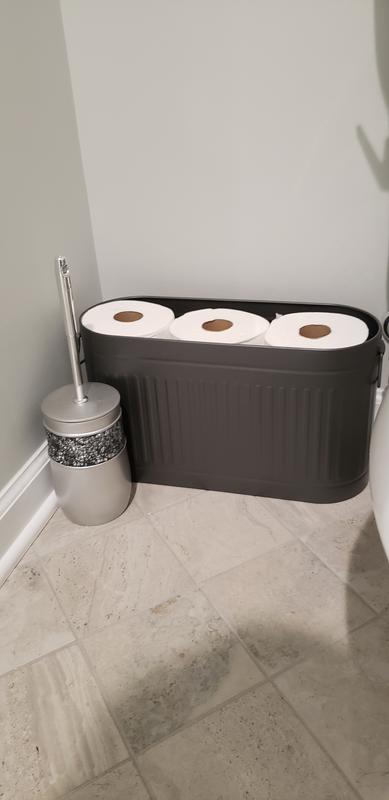 mDesign Large Steel Toilet Paper 6-Roll Bathroom Organizer Bin Box - Macy's