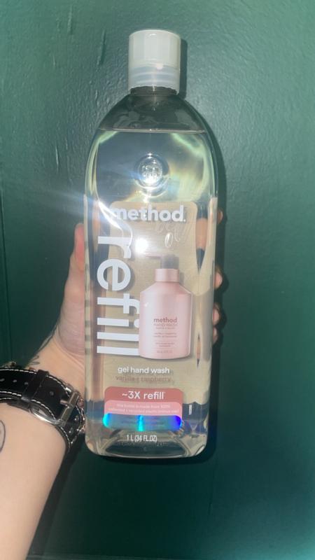 method Premium Gel Hand Soap Refill Vanilla + Raspberry Recyclable ...
