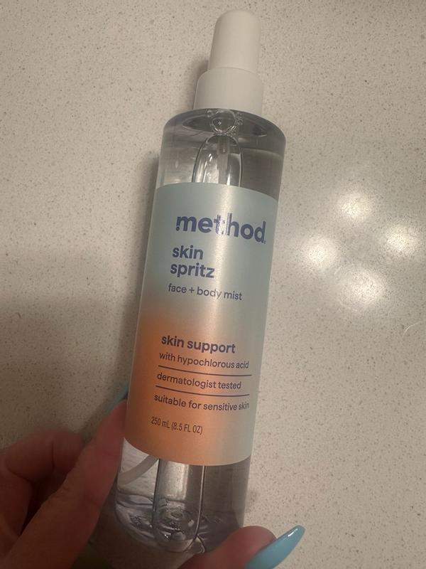 skin spritz face + body mist – method products
