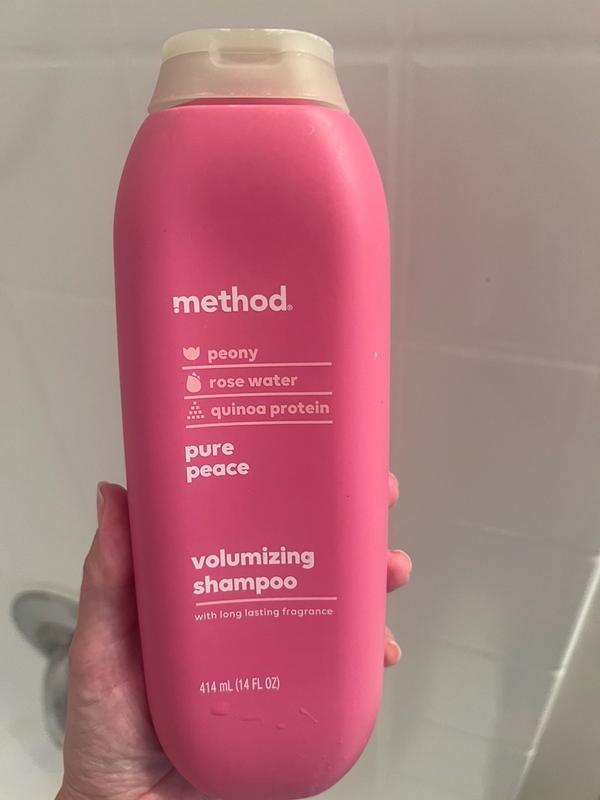 pure peace shampoo, peony, rose water + quinoa protein- 14 oz