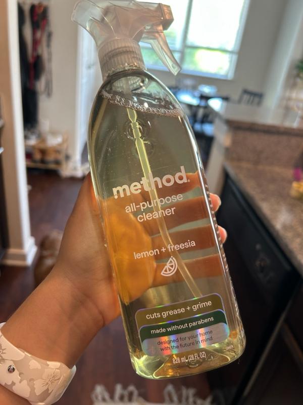 method Lemon Freesia Scent All Purpose Cleaner Liquid 28 oz Case of 8 ...