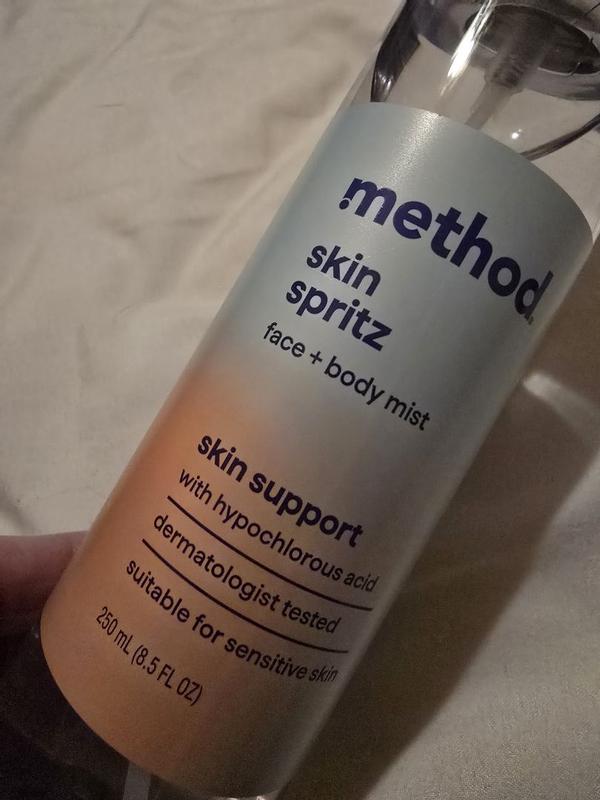 skin spritz face + body mist – method products