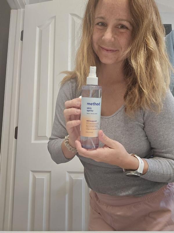 skin spritz face + body mist – method products