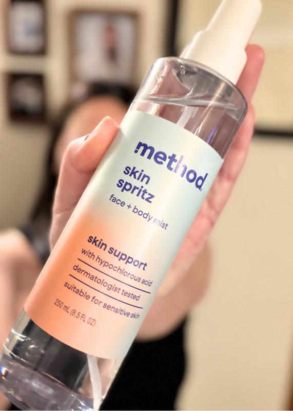 skin spritz face + body mist – method products