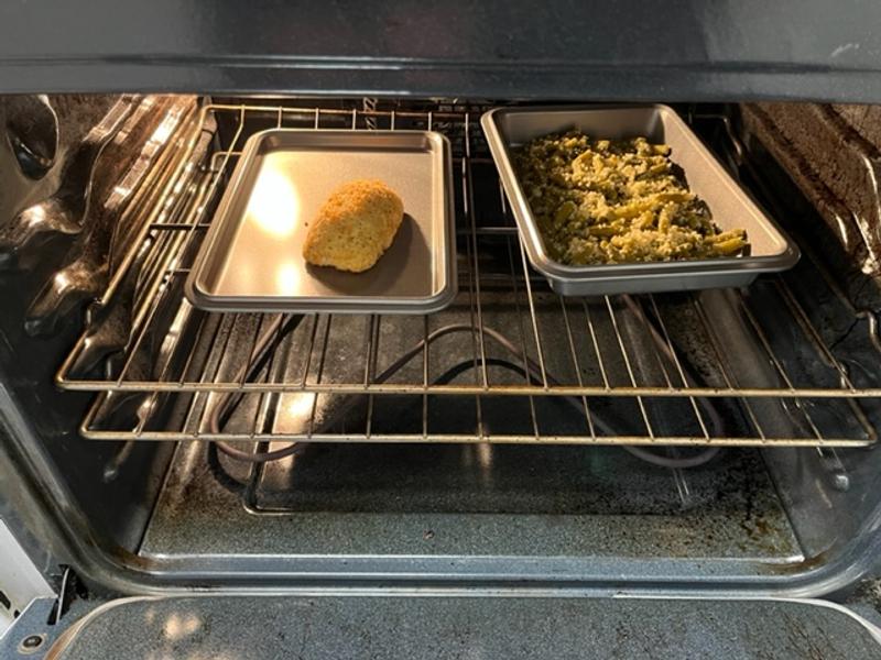 Perfect for small servings (please ignore dirty oven).