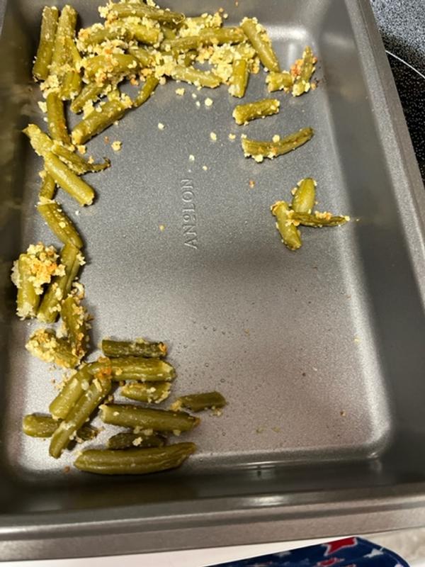 Green beans didn't stick.
