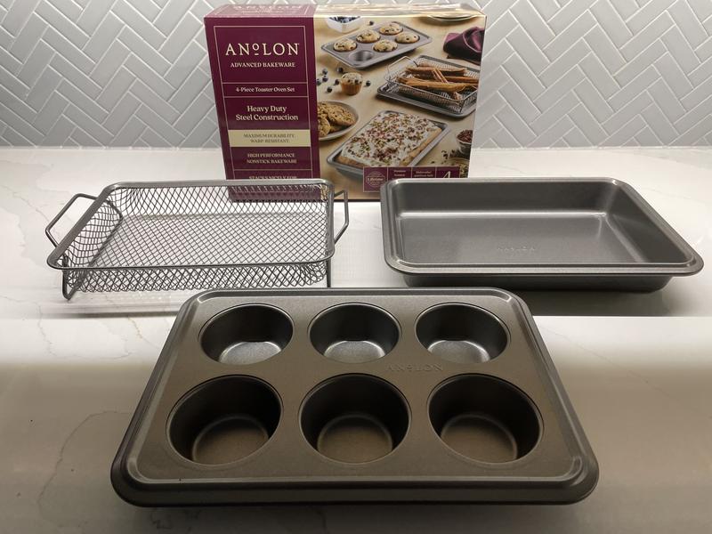 Anolon - 4-Piece Toaster Oven Bakeware Set