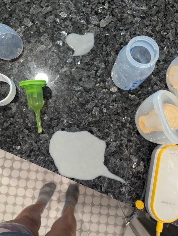 If you try to set the cups down they just tip over and milk spills out all over