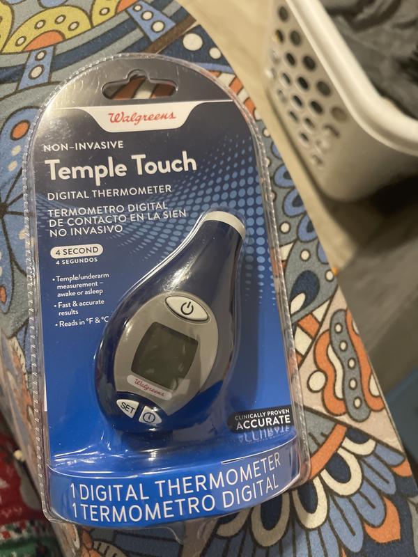 Basic Care Temple Touch Digital Thermometer, White