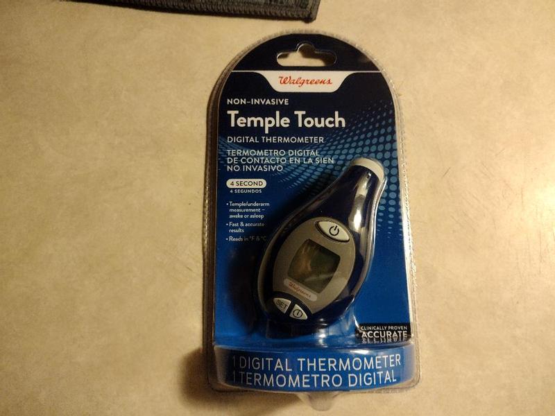 Walgreens Temple Touch Mini Digital Thermometer For All Ages, NEW