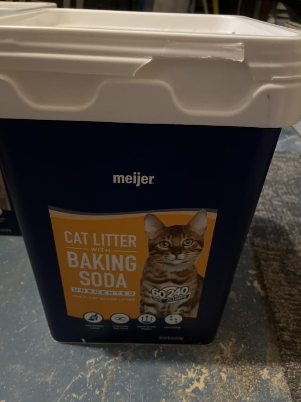 Meijer Clumping Cat Litter with Baking Soda Unscented 35 lbs