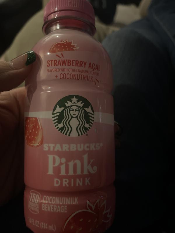 Starbucks Coffee Drink Pink Drink Strawberry 14oz Bottle : Drinks fast  delivery by App or Online