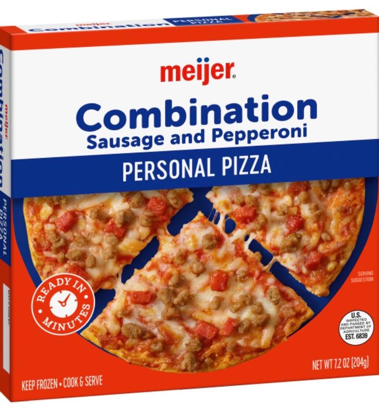 Meijer Combo Personal Size Frozen Pizza, 7.2 oz