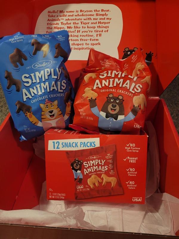 Stauffer's Simply Animals Original Crackers, 12pk 1oz Multipack
