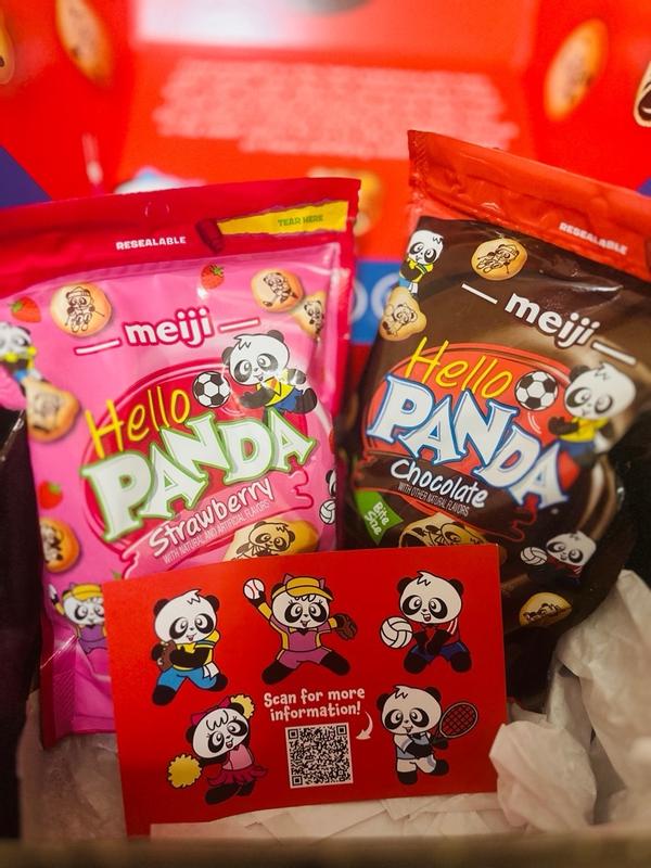 『タイムセール♡』小さな苺ロール♡くまさん&ひよこ Meiji Hello Panda Strawberry 32pk 0.75oz Multipack – Meiji America