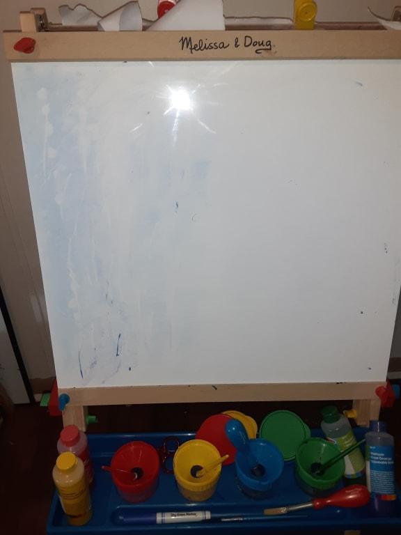 Stained one after first use of Melissa and Doug dry Erase marker