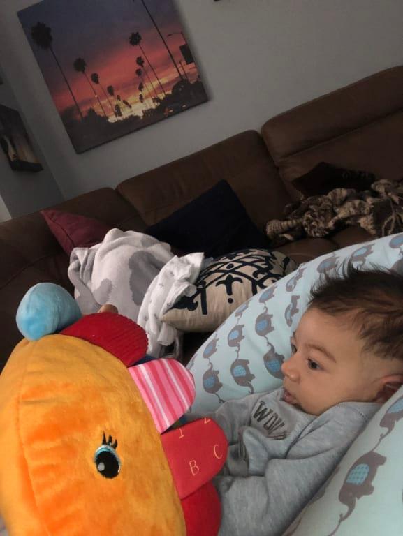 My 5 week old loves this toy