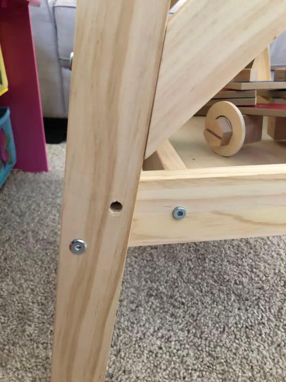 Will not line up. Have to re drill new hole.