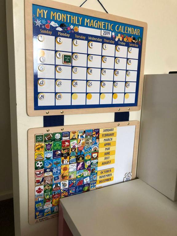 melissa and doug my daily calendar replacement magnets